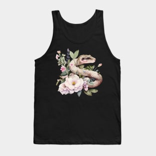 Snake with flowers Tank Top